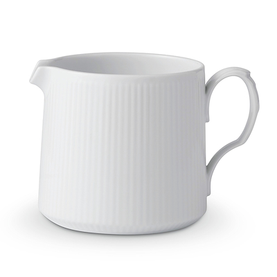 Royal Copenhagen Hvid Riflet kande hvid 0,7 liter