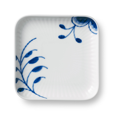 Royal Copenhagen Blå Mega Riflet asiet 9 cm