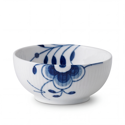 Royal Copenhagen Blå Mega Riflet skål 24 cl