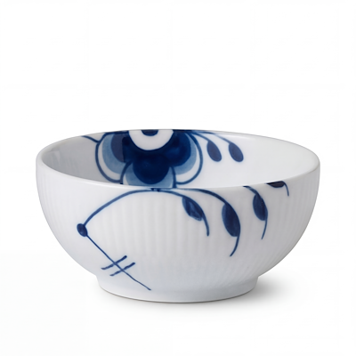 Royal Copenhagen Blå Mega Riflet skål 24 cl