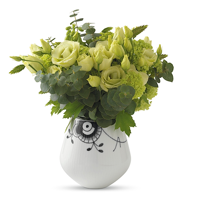 Royal Copenhagen Sort Mega Riflet vase sort