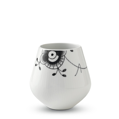 Royal Copenhagen Sort Mega Riflet vase sort