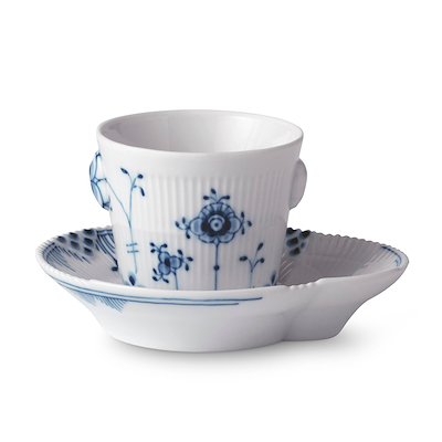 Royal Copenhagen Blå Elements espressokop og underkop 9 cl