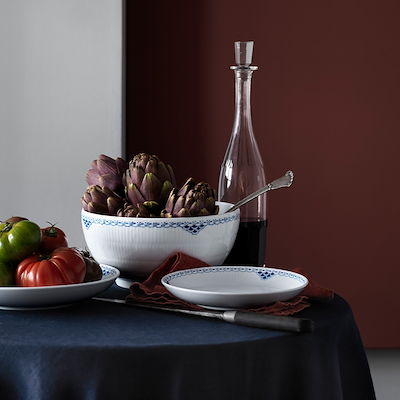 Royal Copenhagen Prinsesse moderne middagstallerken blå 25 cm