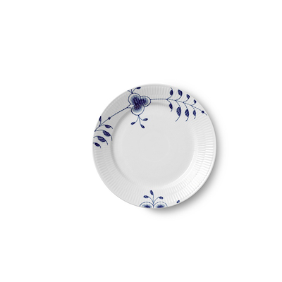 Royal Copenhagen Blå Mega Riflet tallerken 22 cm special edition