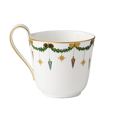 Royal Copenhagen Stjerne Riflet Jul højhankskop 33 cl