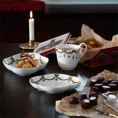 Royal Copenhagen Stjerne Riflet Jul højhankskop 33 cl