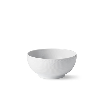 Royal Copenhagen Hvid Halvblonde skål 110 cl/18 cm