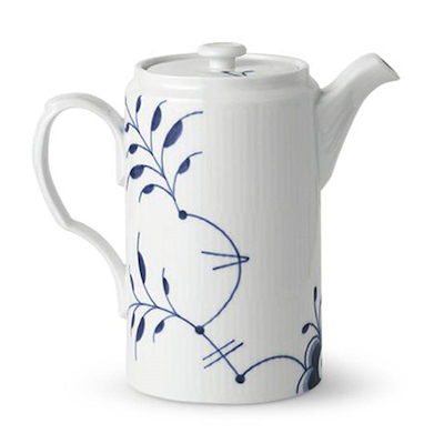 Royal Copenhagen Blå Mega Riflet kande blå 1,1 liter