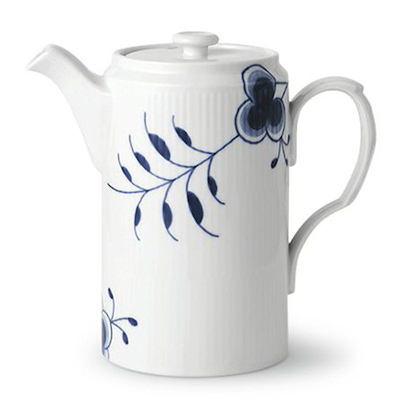 Royal Copenhagen Blå Mega Riflet kande blå 1,1 liter