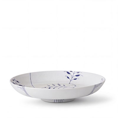 Royal Copenhagen Blå Mega Riflet fad blå 34 cm