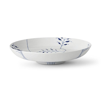 Royal Copenhagen Blå Mega Riflet fad blå 34 cm