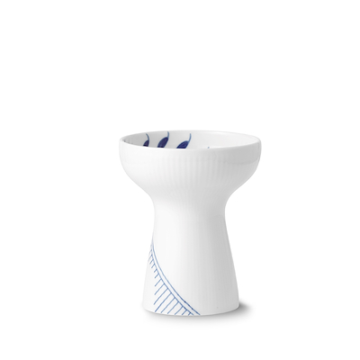 Royal Copenhagen Blå Mega Riflet vase blå 15 cm