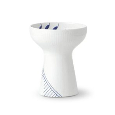 Royal Copenhagen Blå Mega Riflet vase blå 15 cm