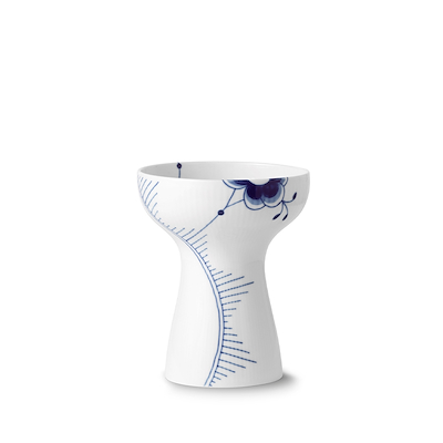 Royal Copenhagen Blå Mega Riflet statement vase blå 19 cm
