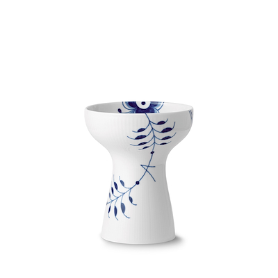 Royal Copenhagen Blå Mega Riflet statement vase blå 19 cm