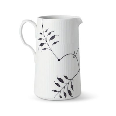 Royal Copenhagen Sort Mega Riflet kande 1,5 liter