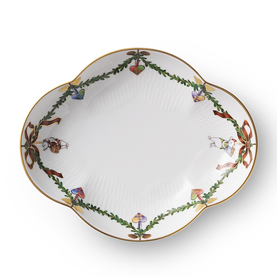 Royal Copenhagen Stjerne Riflet Jul fad 17,5 cm