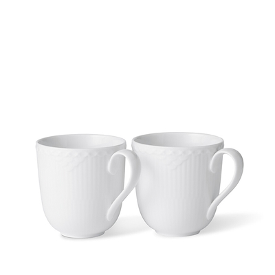 Royal Copenhagen hvid Halvblonde krus hvid 37 cl