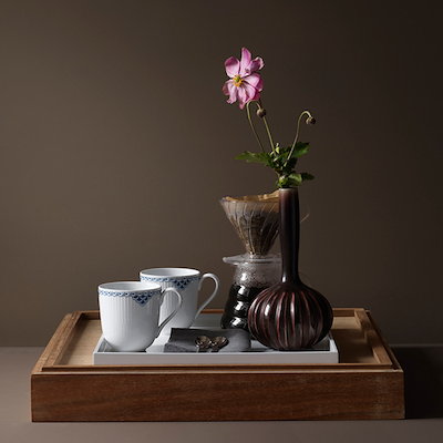 Royal Copenhagen Prinsesse krus blå 37 cl 2 stk.