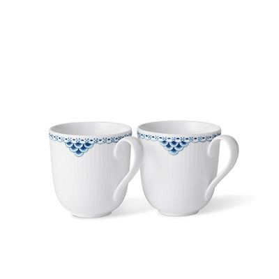 Royal Copenhagen Prinsesse krus blå 37 cl 2 stk.