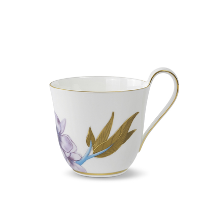 Royal Copenhagen Flora højhankskop lyseblå 33 cl