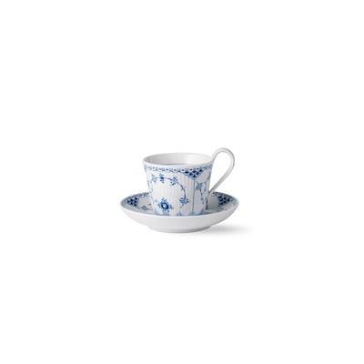 Royal Copenhagen Musselmalet Halvblonde kop og underkop 25 cl