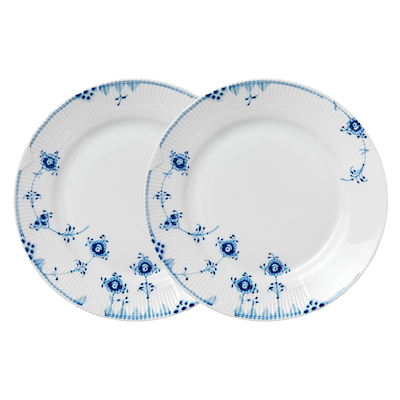 Royal Copenhagen Blå Elements tallerken 2-pak 28 cm