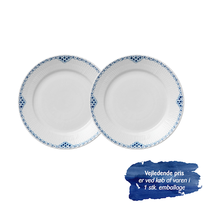 Royal Copenhagen Prinsesse tallerken 22 cm  2 stk.