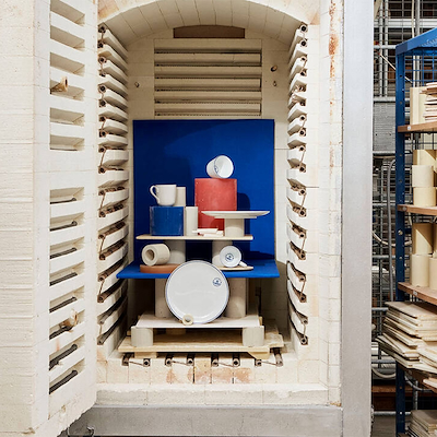 Royal Copenhagen Blue Line krus hvid/blå 28 cl 2 Stk.