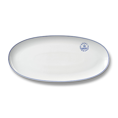 Royal Copenhagen Blue Line fad hvid 37 cm