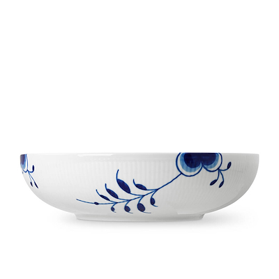 Royal Copenhagen Blå Mega Riflet skål 240 cl