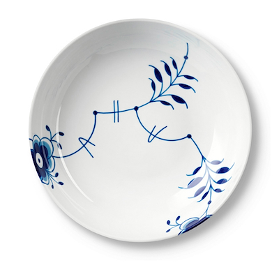 Royal Copenhagen Blå Mega Riflet skål 240 cl