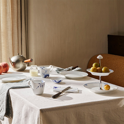 Royal Copenhagen Blå Mega Riflet højhankskop 25 cl