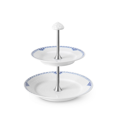 Royal Copenhagen Prinsesse étagere blå 22 cm
