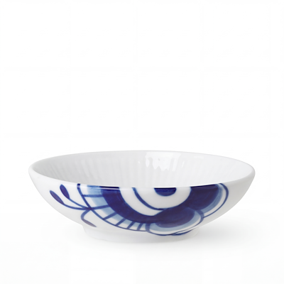 Royal Copenhagen Blå Mega Riflet skål 9 cl