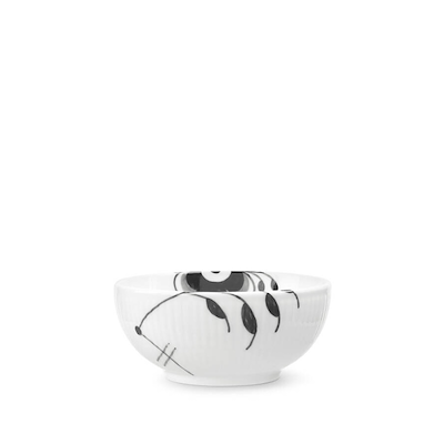 Royal Copenhagen Sort Mega Riflet skål 24 cl Ø 11 cm