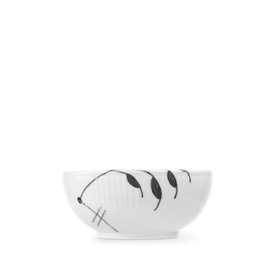 Royal Copenhagen Sort Mega Riflet skål 24 cl Ø 11 cm