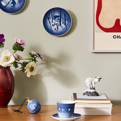 Royal Copenhagen juleplatte 2023 juletid i skoven