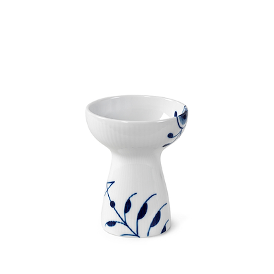 Royal Copenhagen Blå Mega Riflet vase 11 cm