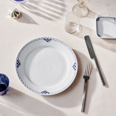 Royal Copenhagen Prinsesse firkantet tallerken 10 cm