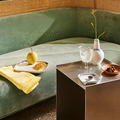 Royal Copenhagen Prinsesse firkantet tallerken 21 cm