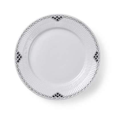 Royal Copenhagen Sort Riflet Blonde tallerken 22 cm