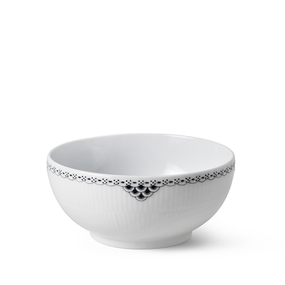 Royal Copenhagen Sort Riflet Blonde skål 110 cl