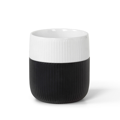 Royal Copenhagen Riflet Contrast krus sort 35 cl