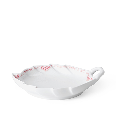 Royal Copenhagen Koral Riflet Blonde bladformet fad 23 cm