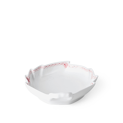 Royal Copenhagen Koral Riflet Blonde bladformet fad 23 cm