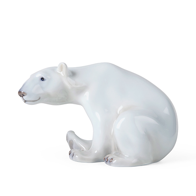 Royal Copenhagen Figurine 2023 isbjørn siddende 12 cm