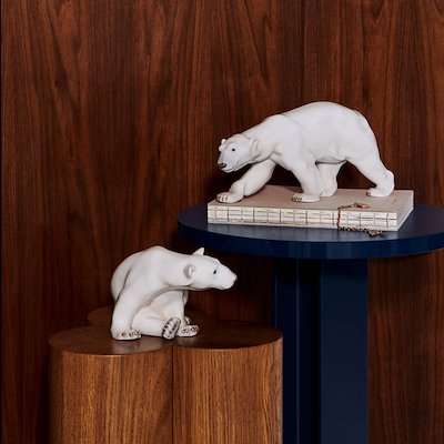 Royal Copenhagen Figurine 2023 isbjørn siddende 12 cm