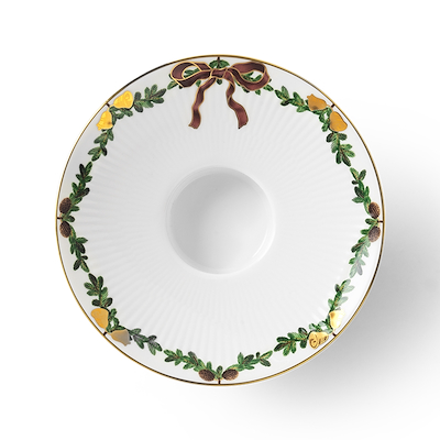 Royal Copenhagen Stjerne Riflet Jul lysestage 15,5 cm